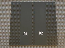 LEGO Baseplate Road 32 x 32 with Double Driveway ref 30225c01pb02 / Set 7744