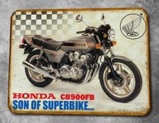 Plaque metal vintage Honda 900