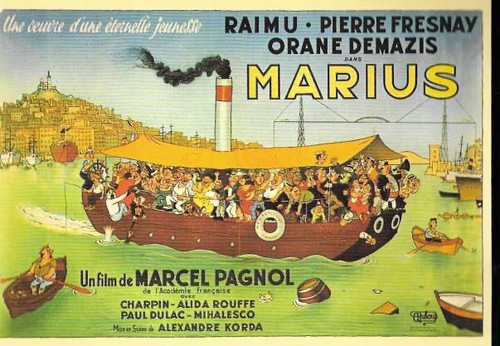 Carte postale cinéma - cinéma, marius