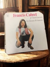 Disque vinyle 45 tours vintage ancien – Francis Cabrel – Collection rétro musiqu