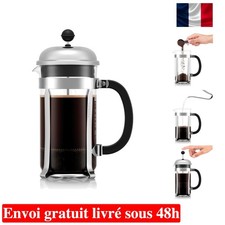 Cafetière Bodum Chambord en Verre Borosilicate - 1L pour Café Aromatique