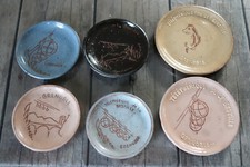 ANCIENNE COUPELLE EN TERRE CUITE VERNISSEE , TELEPHERIQUE DELA BASTILLE GRENOBLE