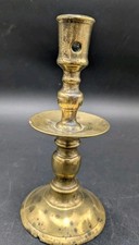 Bougeoir Haute Époque en bronze XVI eme 16th Renaissance Pays Bas 