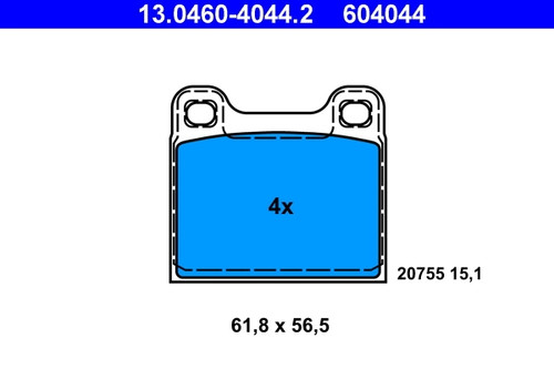 Kit plaquettes frein - de,
