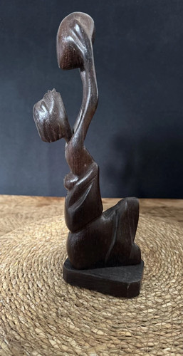 Sculpture abstraite bois - en,