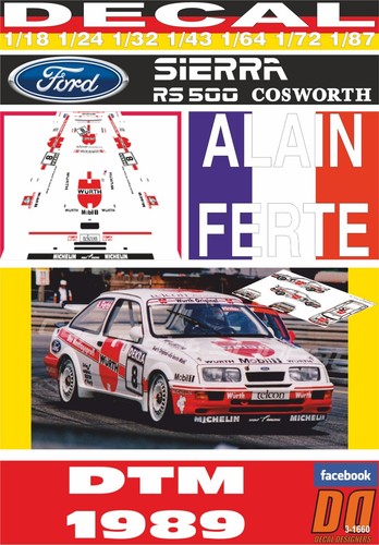 Decal ford sierra 500 - decal,