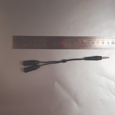 Cable adaptateur jack 3.5mm male 4 poles vers femelle audio + micro casque TRRS