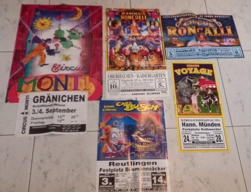 Lot affiches de - 5, cirque