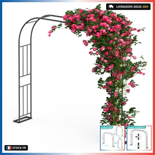 Arche jardin pour rosiers - jardin,