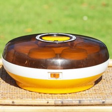 Yaourtière MOULINEX vintage jaune ronde type 508