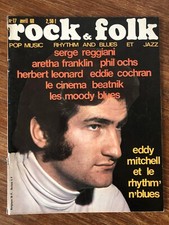 Revue ROCK AND FOLK Nr 17 Avril 1968 Eddy Mitchell Moody Blues  BIEN COMPLET