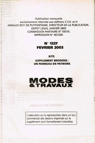 Fevrier 2003 1227 - n°1227., modes