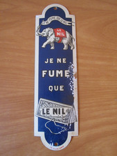 JE NE FUME QUE LE NIL - ANCIENNE PLAQUE DE PROPRETÉ