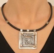 Collier pendentif biblique Jérusalem argent or ancien hébreu Israël Terre Sainte