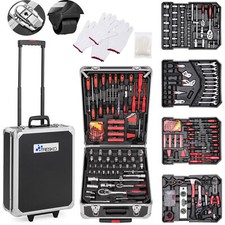 Mallette à Outils 949 pièces, Trolley Valise Boîte Caisse en Chrome Vanadium