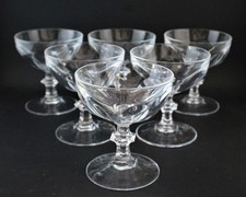 5 coupes a champagne cristal d arques modele rambouillet