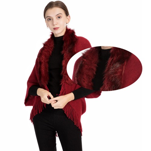 Femme tricot poncho - tricot,
