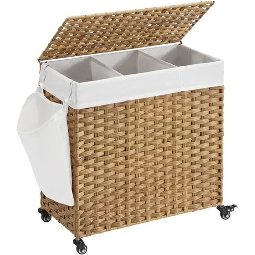 Panier linge 140l rotin - linge, de