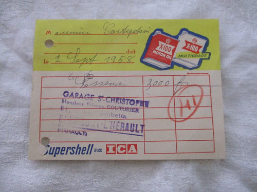 Vieux papier ancienne facture - ancienne,