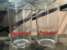 RARE 2 VERRES ANCIENS SOJUFRUIT - JUS DE FRUITS VINTAGE⭐️⭐️⭐️⭐️⭐️
