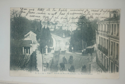 Carte postale pau - 1918, palais