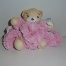 Doudou Ours Kaloo - Collection Plume rose