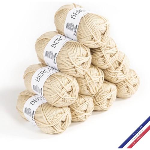 Pelotes laine sable - 10,