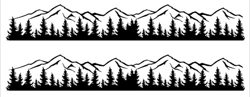 Mountain range vinyl - 1m,