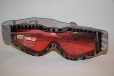 Masque/lunette SKI "Adulte", "SOLAR" France zébré noir/gris/rouge, vintage 70'/8