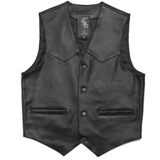 Gilet Boutons Cuir Classic