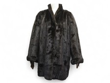 VINTAGE MANTEAU LONG YVES SAINT LAURENT EN FOURRURE DE VISON 40 M MINK FUR COAT