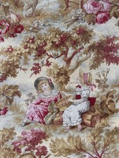 84x117 Cm Tissu Ancien Époque