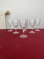 6 verres à vin blanc cristal d'Arques modèle VERSAILLES (3 lots disponibles)