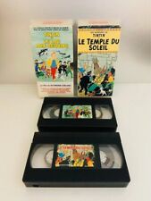 ?Lot 2 Cassettes Vidéo VHS Tintin le lac aux requins & le temple du soleil?