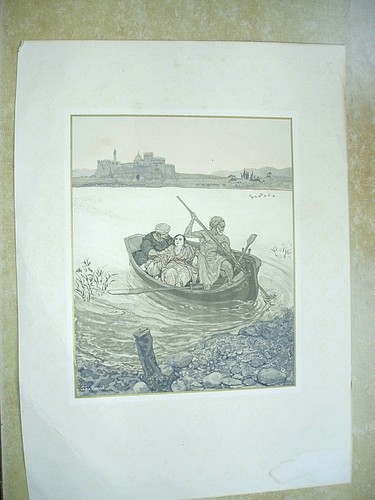 Gravure estampe orientaliste - gravure,