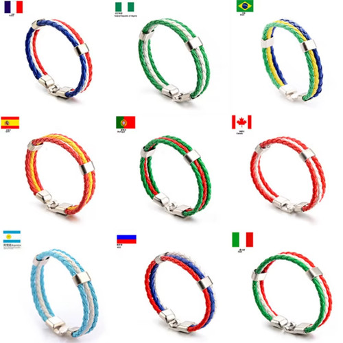 Bracelet nationalité unisexe