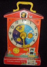 Ancienne horloge enfant jouet