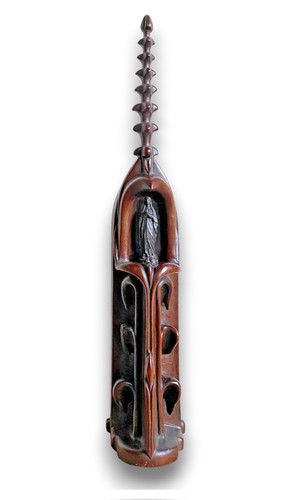 Sculpture oratoire pinacle - sculpture,