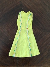 Vintage Ancienne Robe Jaune