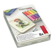 Gutermann Fil Ensemble étain Blanc 100m Set de 800 Pièces