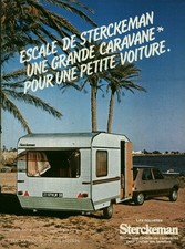 Publicité ancienne caravane