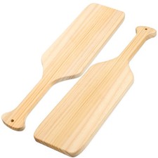  2 Pcs Pagaie De Canoë En Bois Pagaies Sororité Inachevées Artisanat