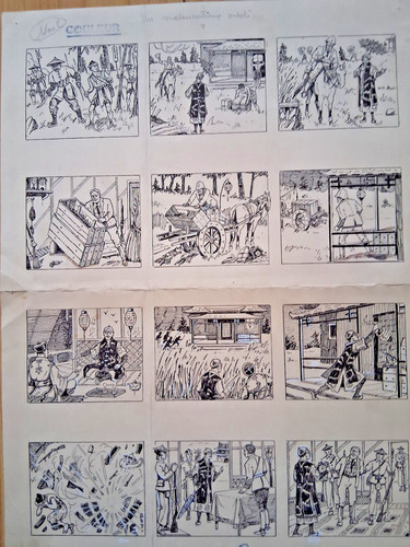 Planche signée asy - bd,