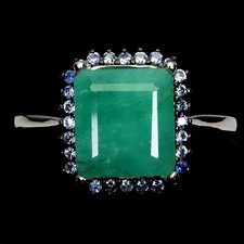 925 Bague en Argent Octogone