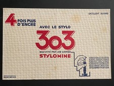 BUVARD PUBLICITAIRE  " 4 FOIS