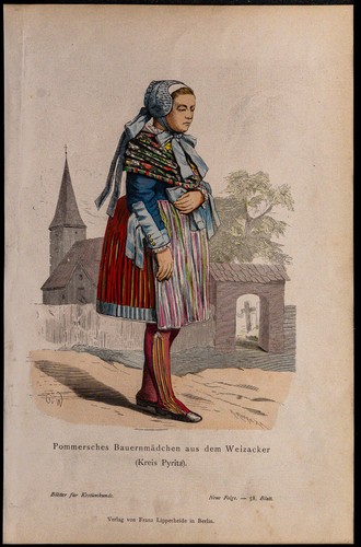 1880ca jeune paysanne - -,