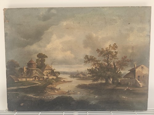 Tableau huile sur toile - huile,