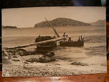 cpa photo espagne espana isla de formentor baleares bateau pecheur pescador