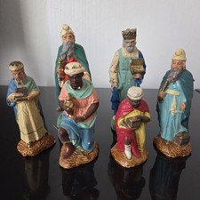 6 Santons Devineau Rois Mages Anciens Crèche Noël 