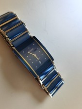 Rado Diastar Intégral tres belle et rare Montre Mixte 24  mm Or / Bleu